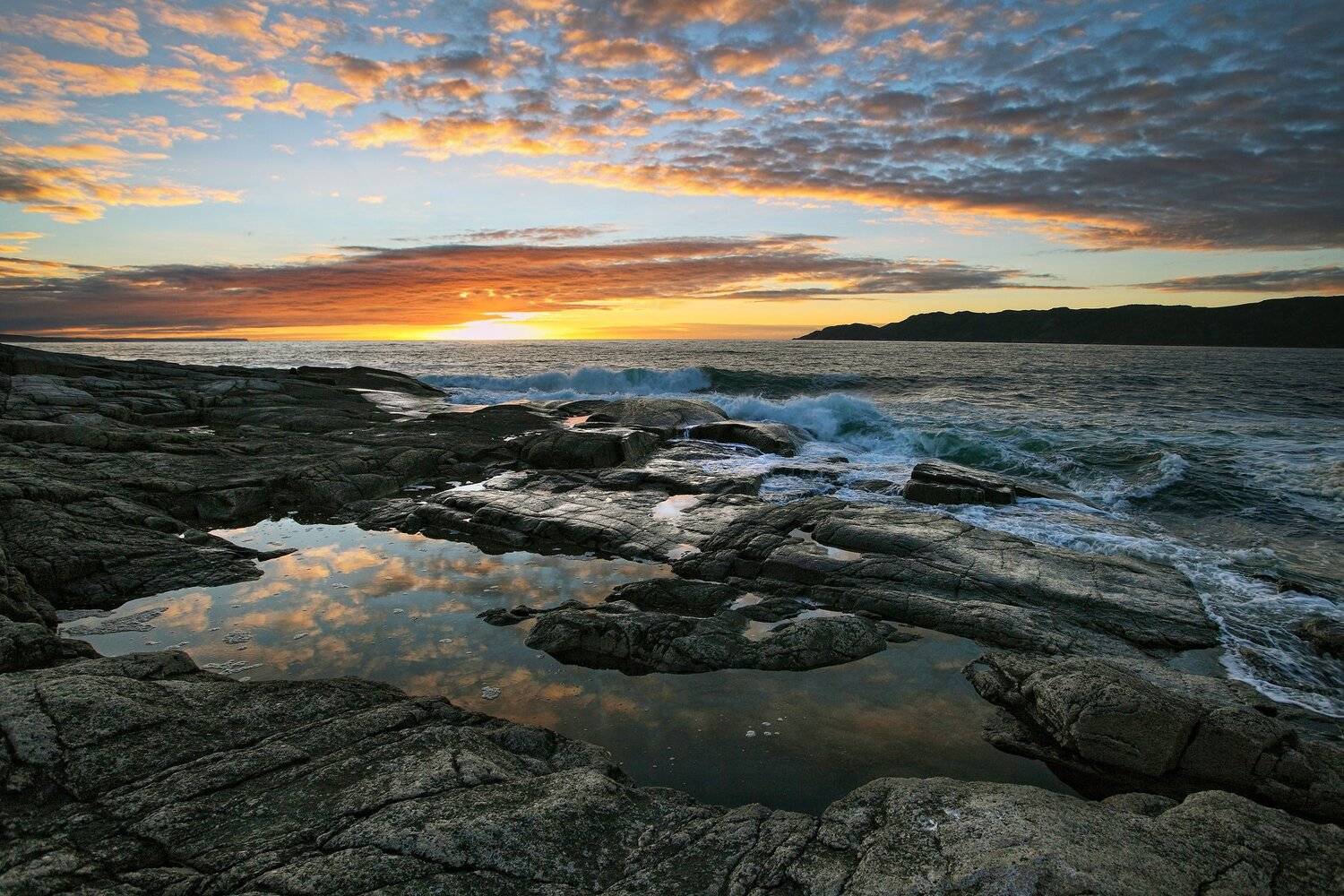 териберка солнце закат облака, Daemus