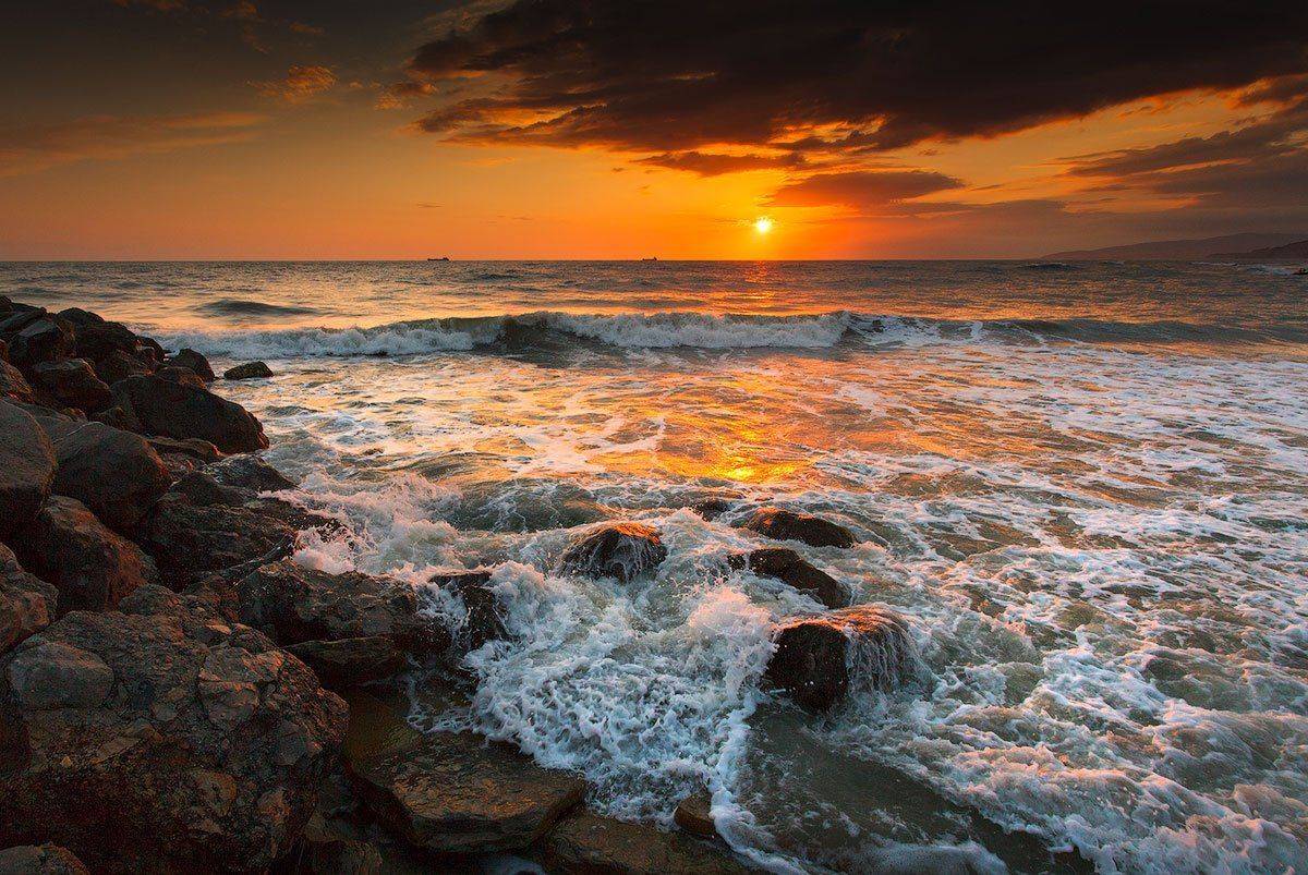 море,закат,волны, Владимир Сковородников