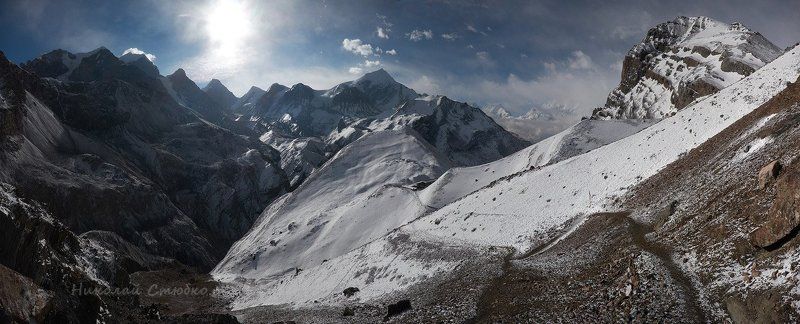 непал, гималаи, торонг-ла На тропе к перевалу фото превью