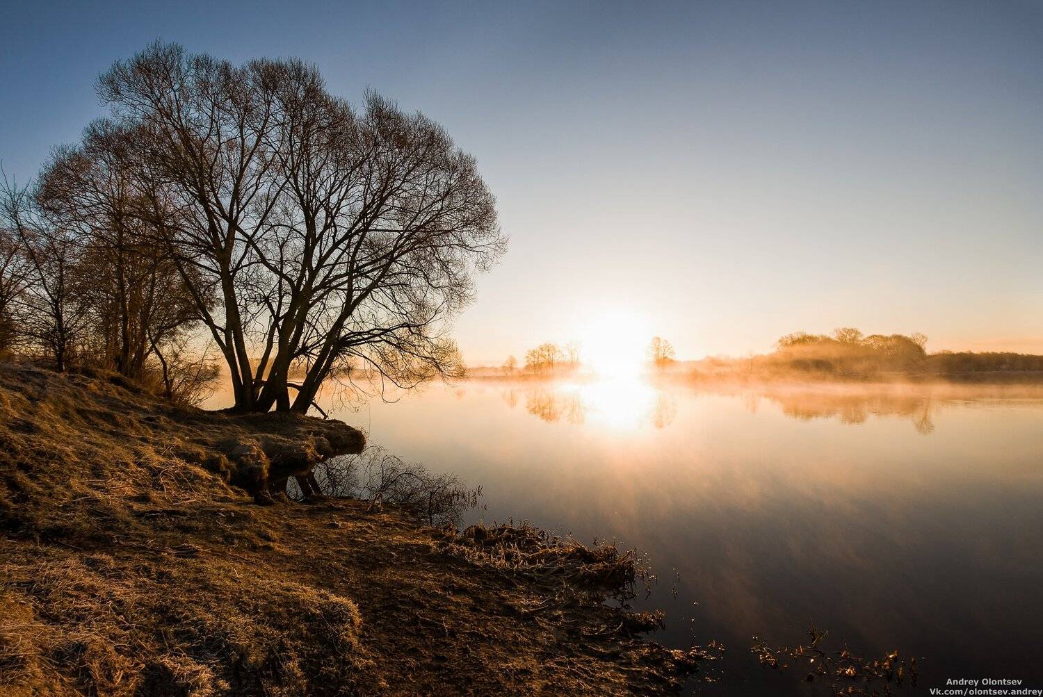 рассвет, природа, пейзаж, дубна, Андрей Олонцев
