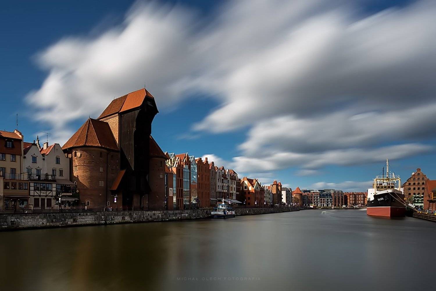 Gdansk,Poland,crane,river,Гданьск,Польша, Michał Olech