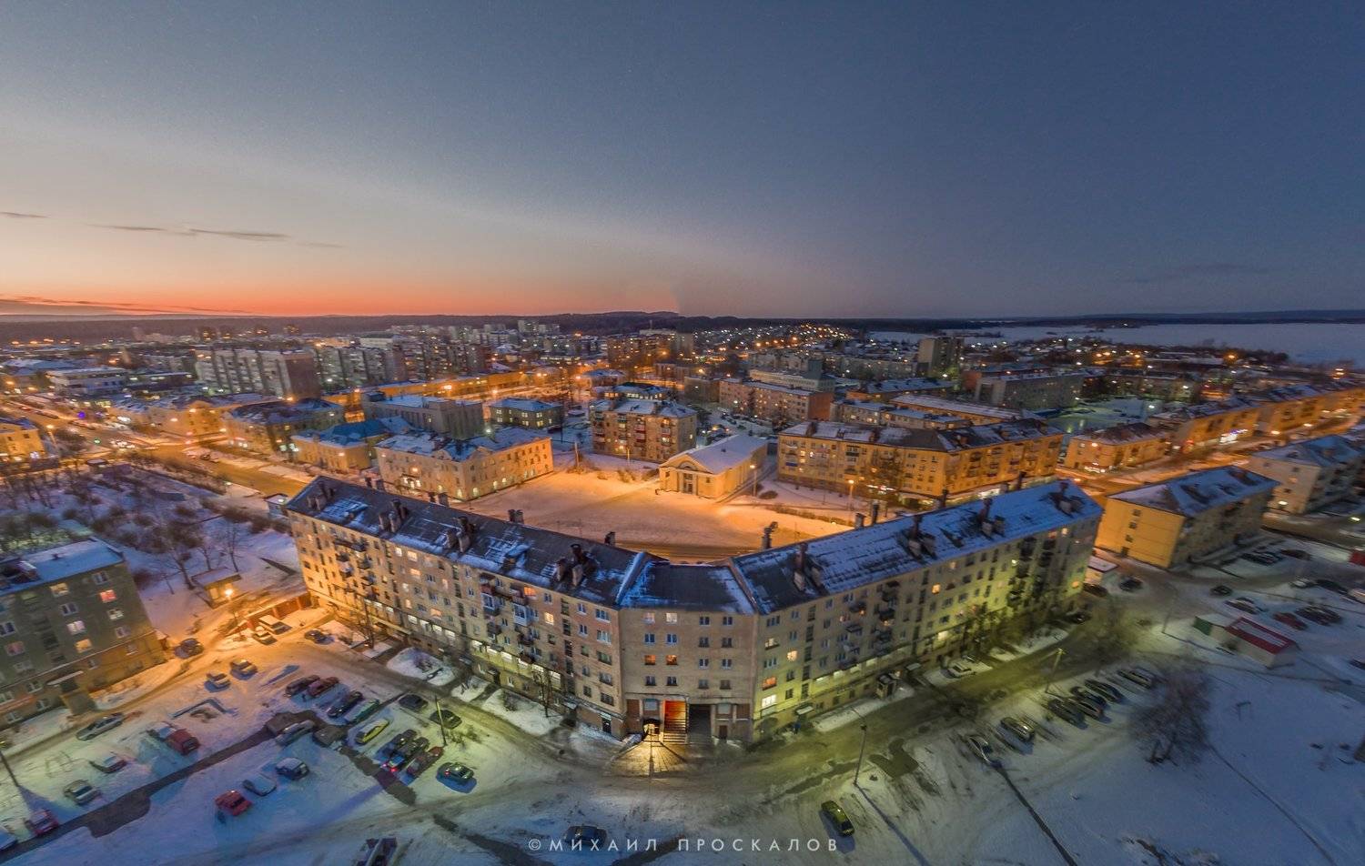 Дрон, панорама, коптер, зима, Михаил Проскалов