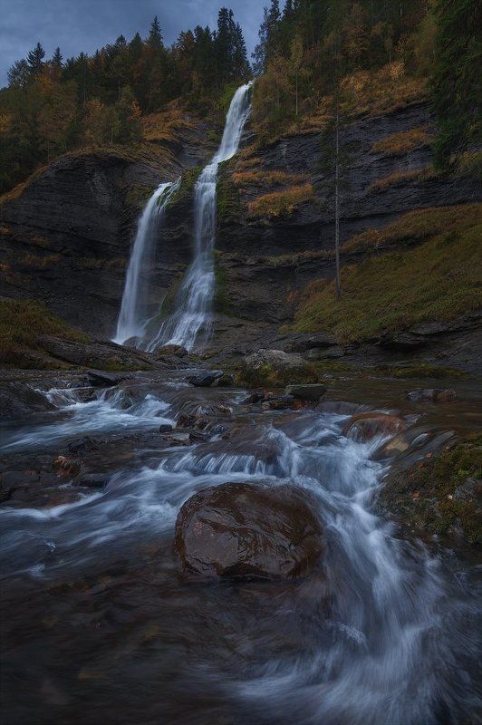 франция, водопад, альпы, france, waterfall, cascade, haute havoie France фото превью