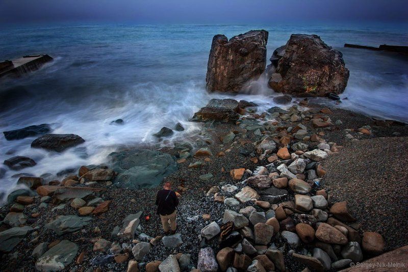 россия, крым, алушта, горы, демерджи, море Камень преткновения ...фотографа фото превью