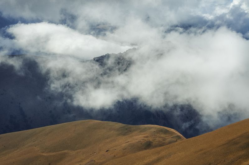перевал, кавказ, теберда, кчр, гудовцов Перевальное небо фото превью