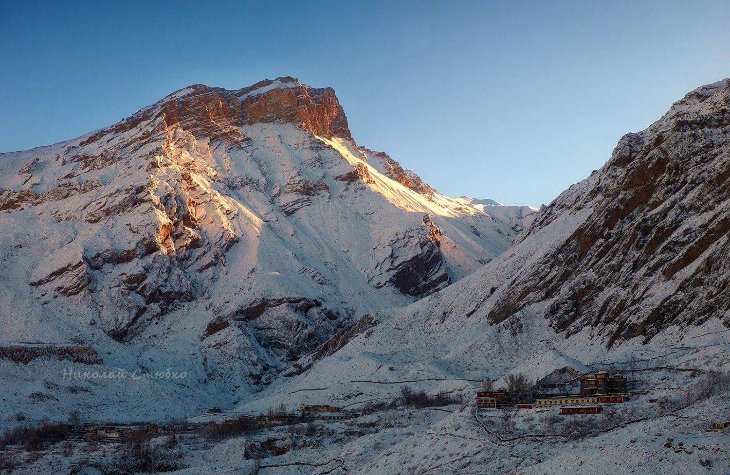 верхний, мустанг, гималаи, монастырь, горы, рассвет, муктинатх, Николай Стюбко