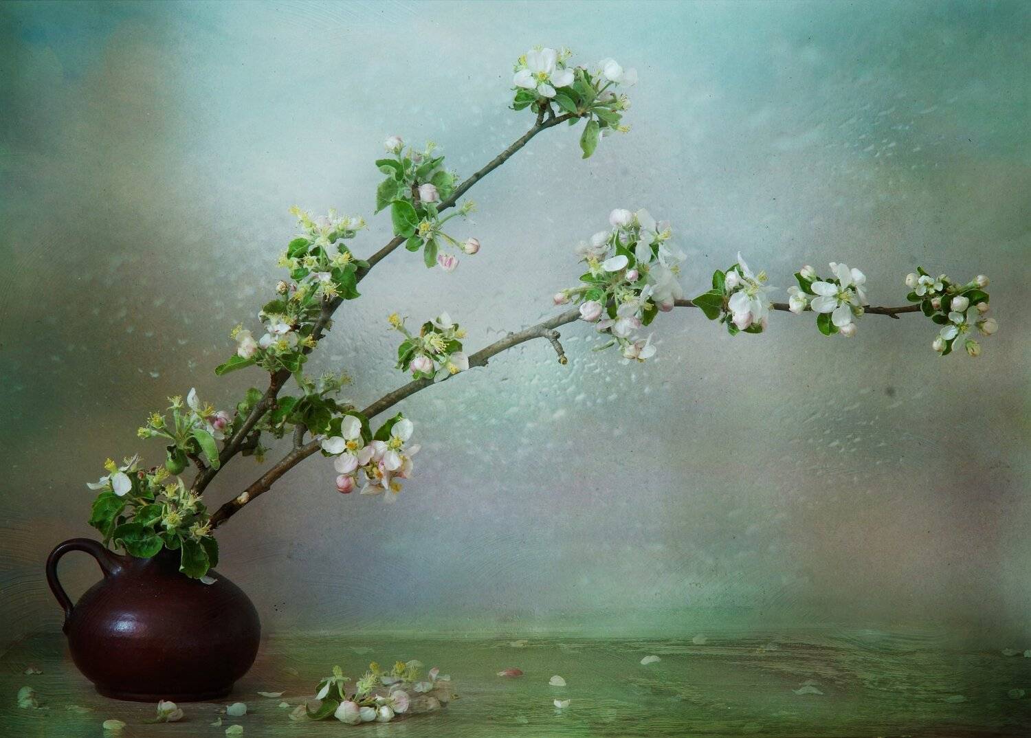 весна, букет, цветы, вишневый цвет, Айснер Юлия