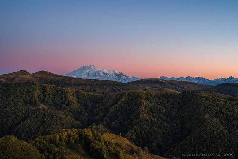 ЭЛЬБРУС НА ЗАКАТЕ фото превью
