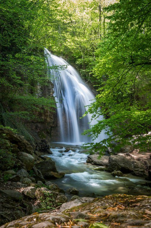 Джур-Джур,водопад,пейзаж,природа Весенний Джур-джур фото превью