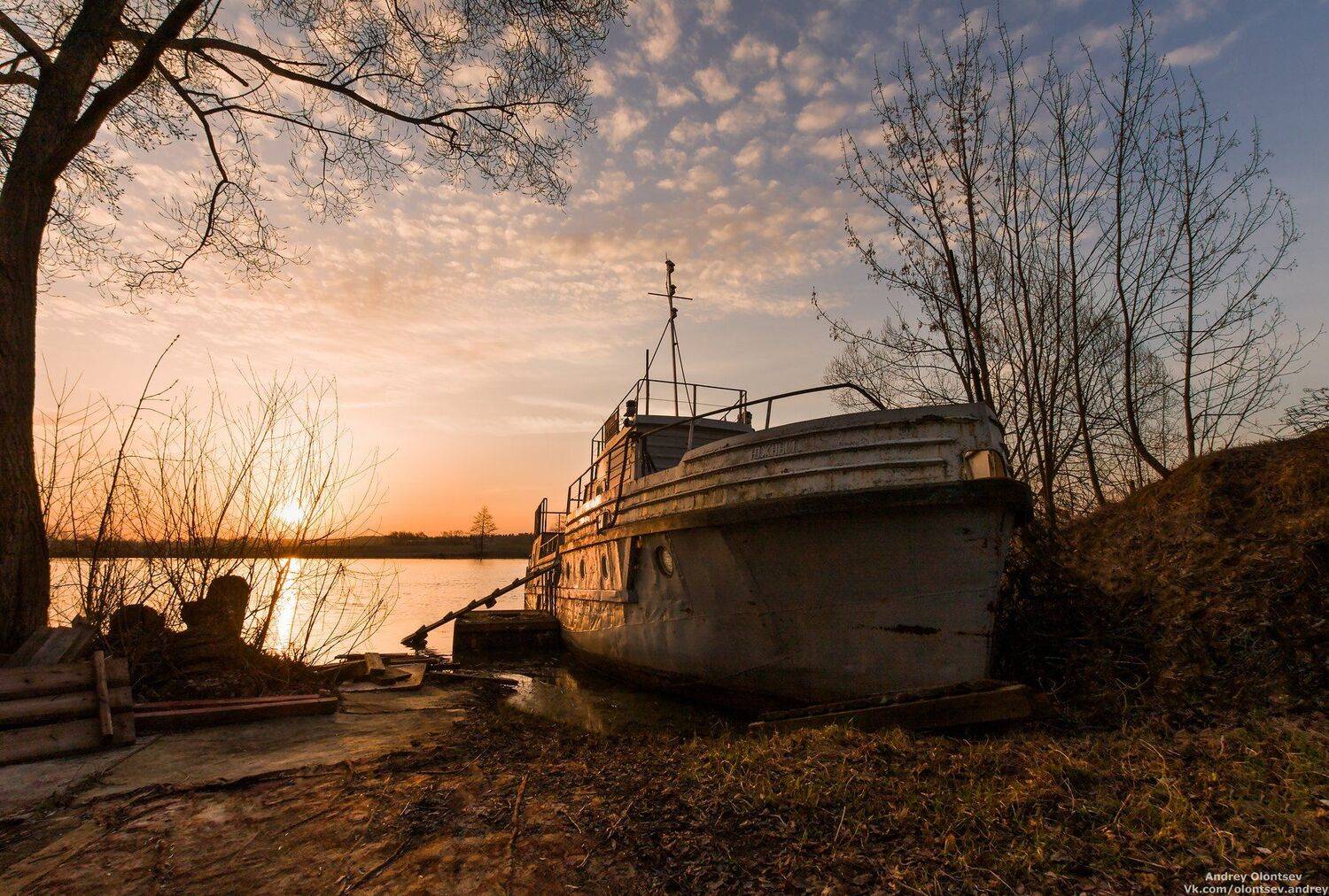 рассвет, природа, пейзаж, дубна, Андрей Олонцев