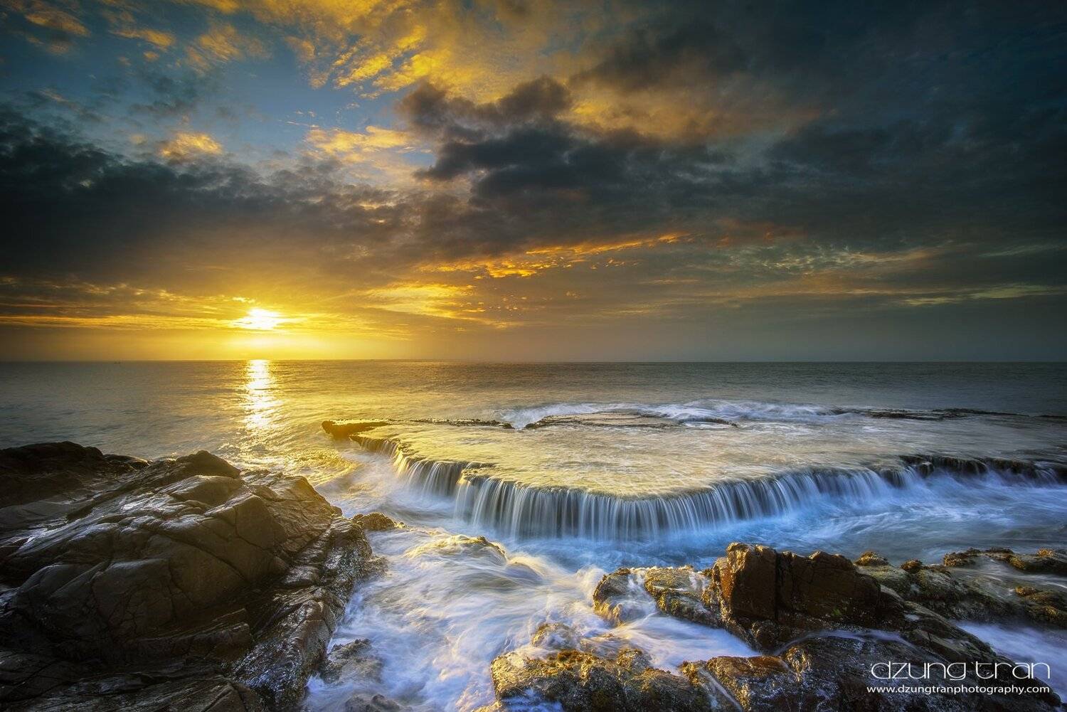 sun,sea,hang rai, seascape, waterfall, Tran Minh Dung