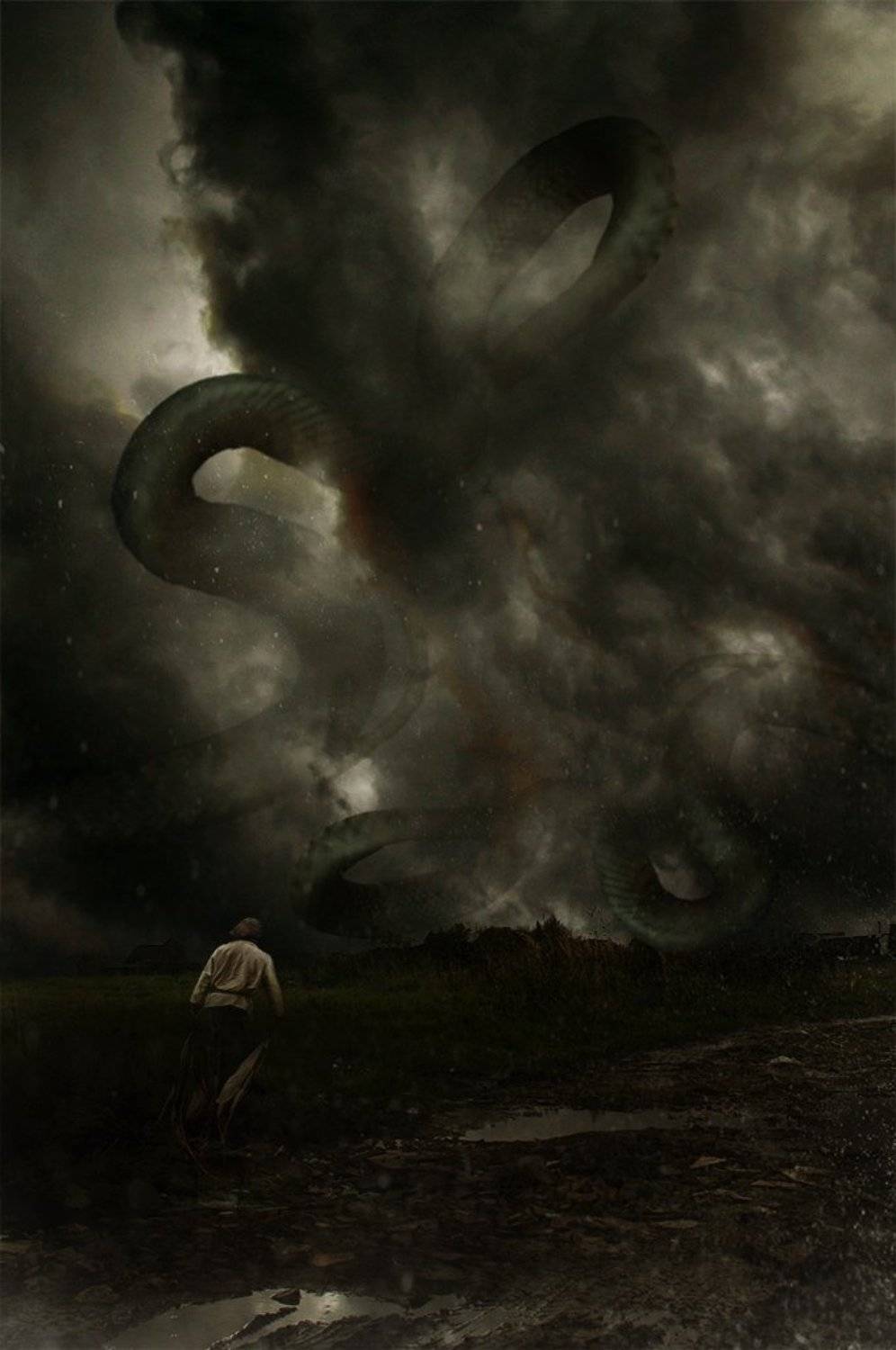 арт, коллаж, небо, пейзаж, Виктор Поздняк