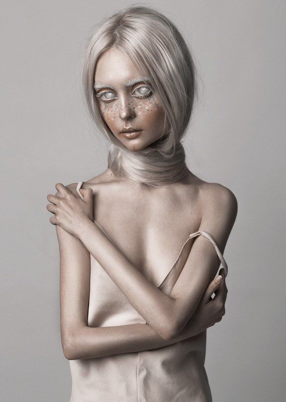 alien, photoshop, white eyes,  Alien Diana фото превью