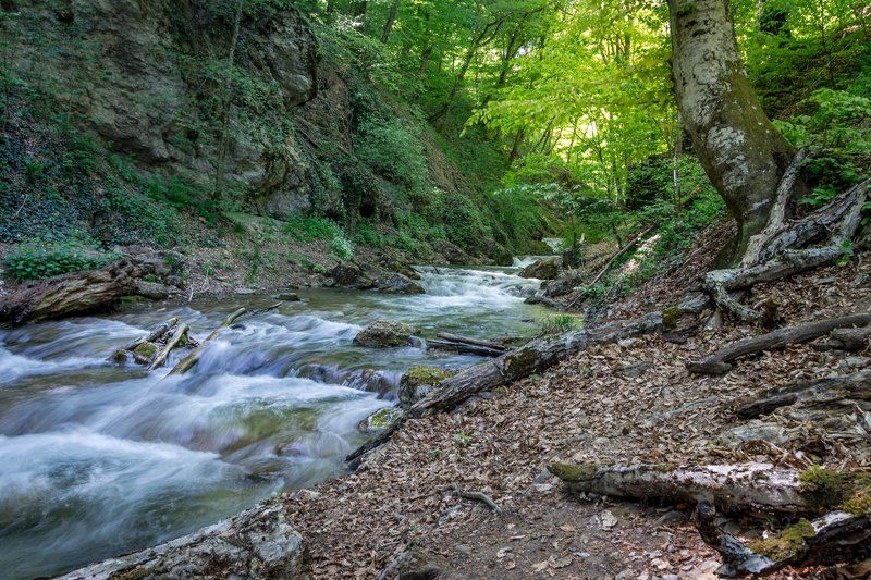 крым, водопад, природа, пейзаж, река Река Улу-Узень фото превью