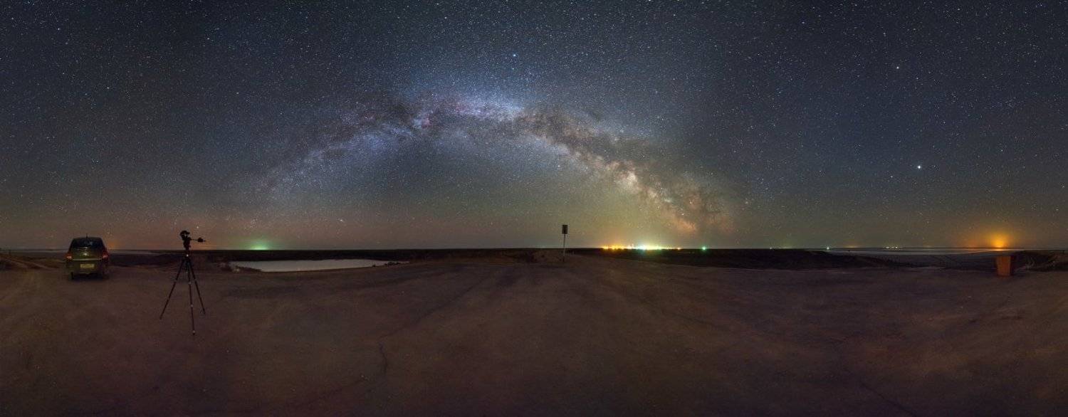 млечный путь, эльтон, космос, панорама, Борис Богданов