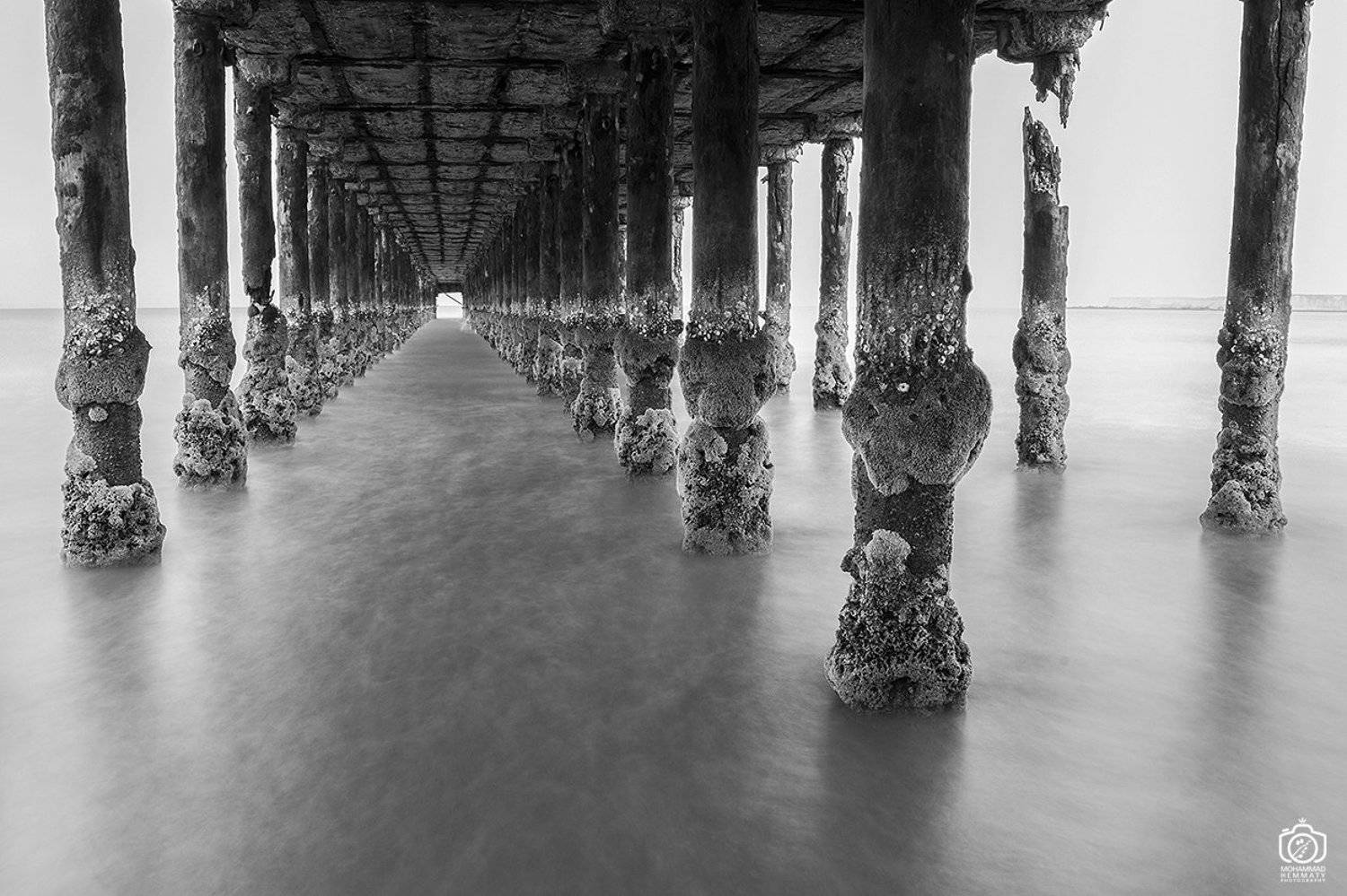 sea,nature,rock,water,calm,landscape,iran,dream,fog,abstract,canon,canon80d,canonphotography,blackandwhite,black,white,mphammadhemmaty,corridor, Mohammad Hemmaty