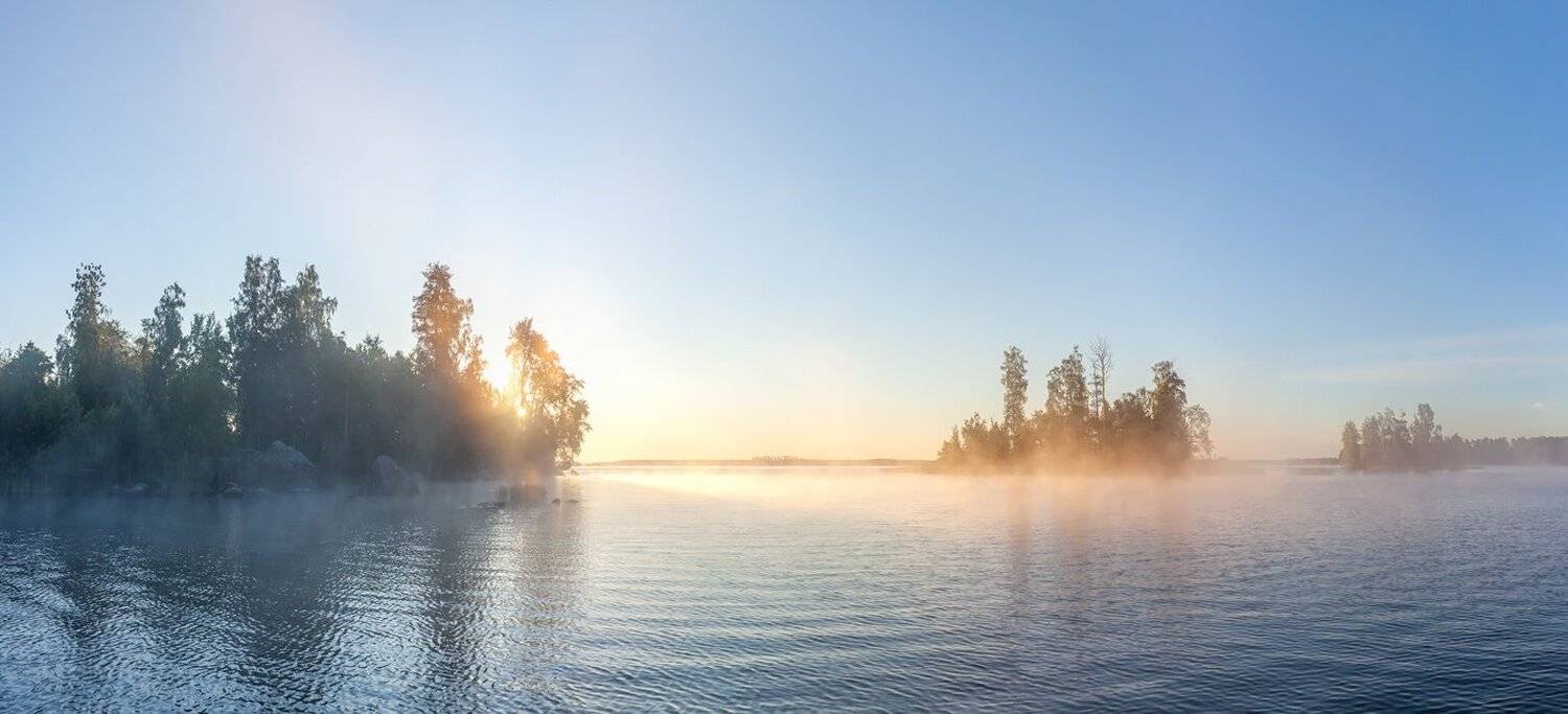 Вуокса, Ленобласть, Ленинградская область, туман, восход, Арсений Кашкаров