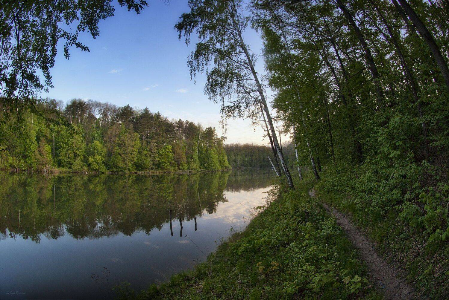 весна,  май,  лес,  озеро,  тропинка, Roma Krasov ( Chitinskiy )