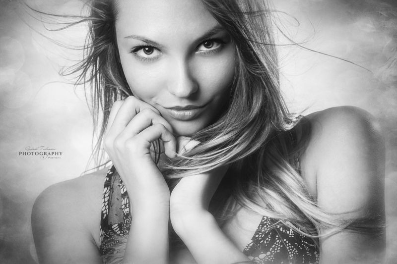portrait, black & white Tomy фото превью