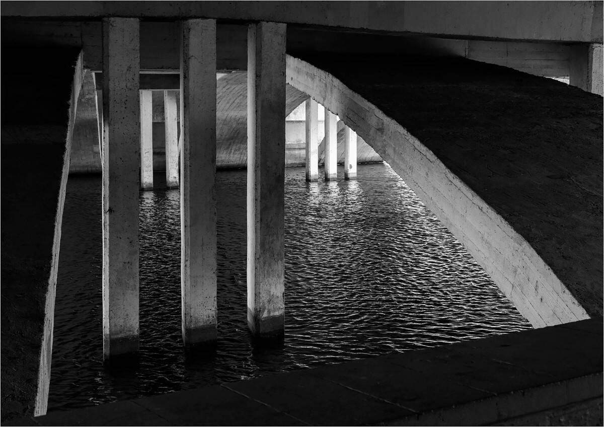 мост, опоры, вода, Куликова Ирина