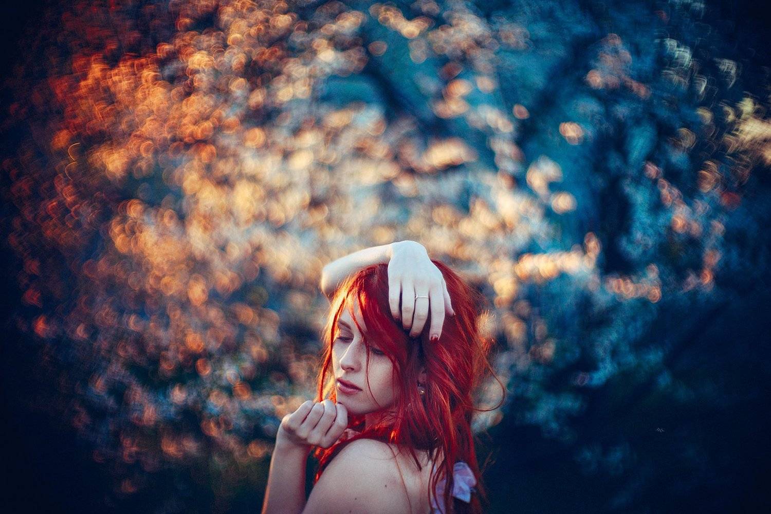 woman, portrait, spring, bokeh, colors, Руслан Болгов (Axe)