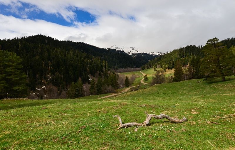 горы, облака, свет Майский Архыз фото превью