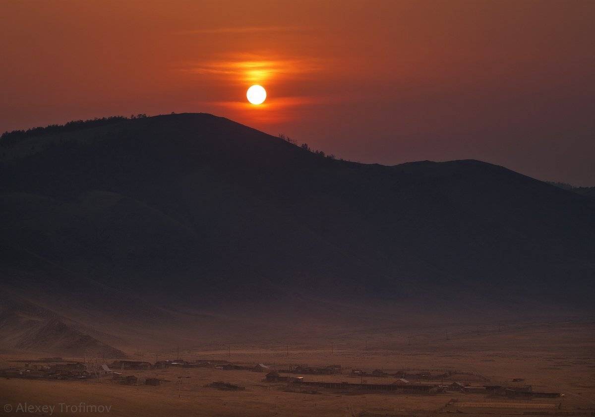 байкал, анга, закат, Алексей Трофимов
