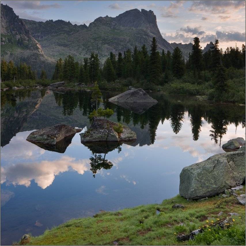 сибирь, западный, саян, ергаки, оз., художников, Михаил Мигушин