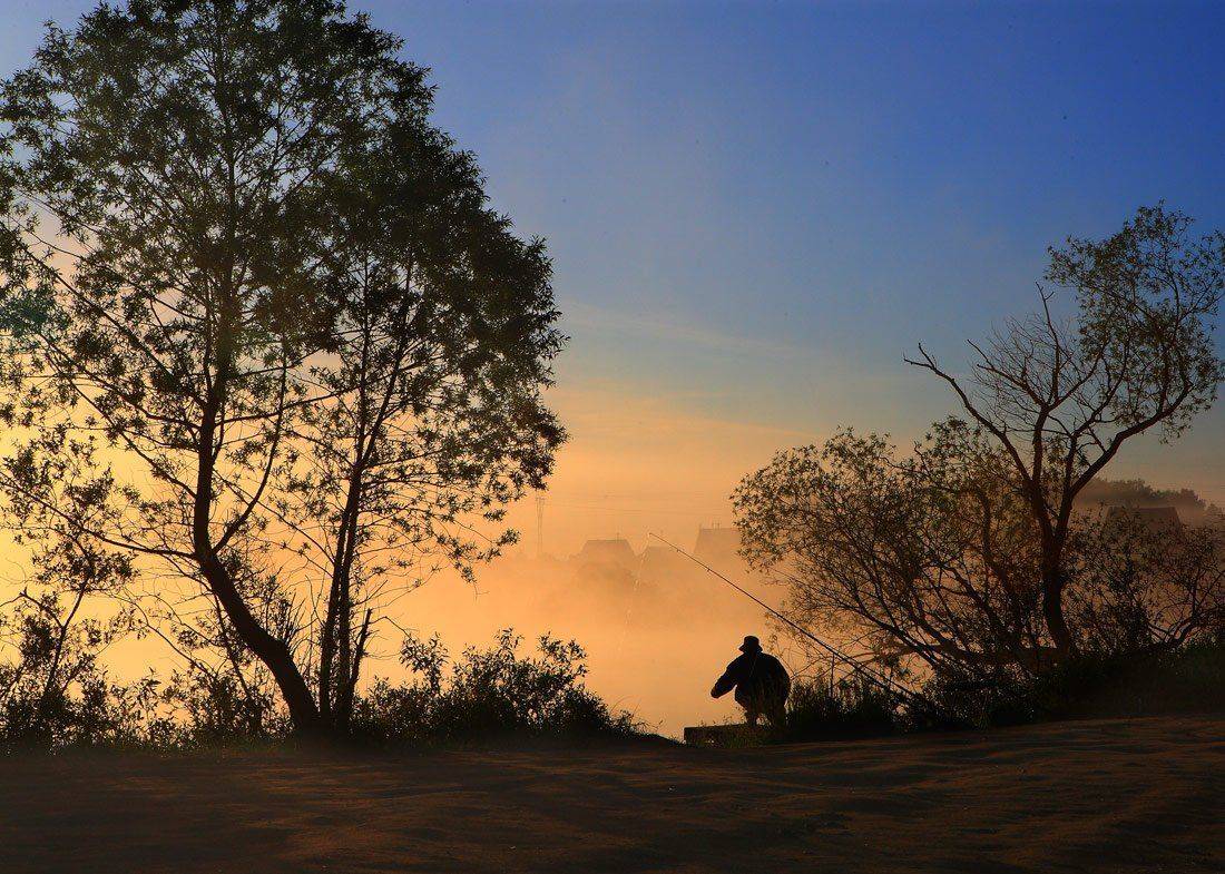 рассвет, , озеро, Сергей