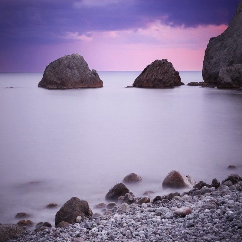 море, камни, крым Млочные берега фото превью