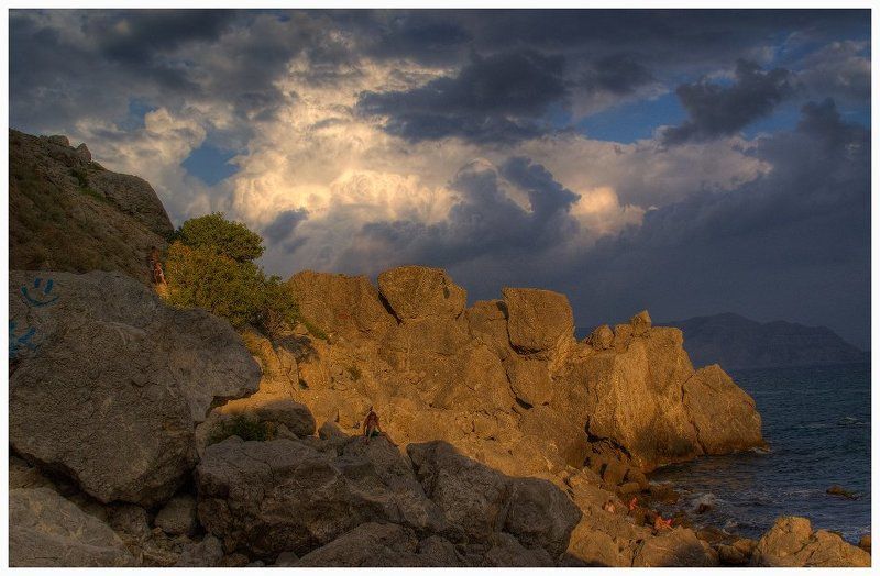 крым,горы,алчак вечер за Алчаком фото превью