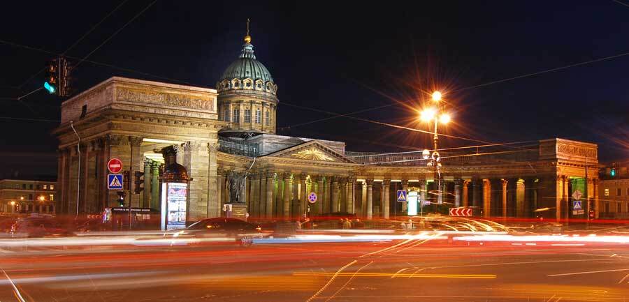 казанский собор, питер, вечер, wamelia