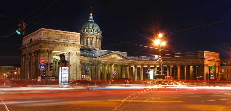 казанский собор, питер, вечер Казанский фото превью
