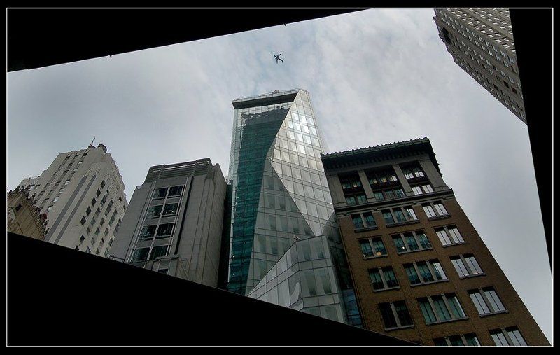 америка, нью-йорк, небо, самолет, 11 сентября, небоскребы Нью-Йорк. После событий фото превью