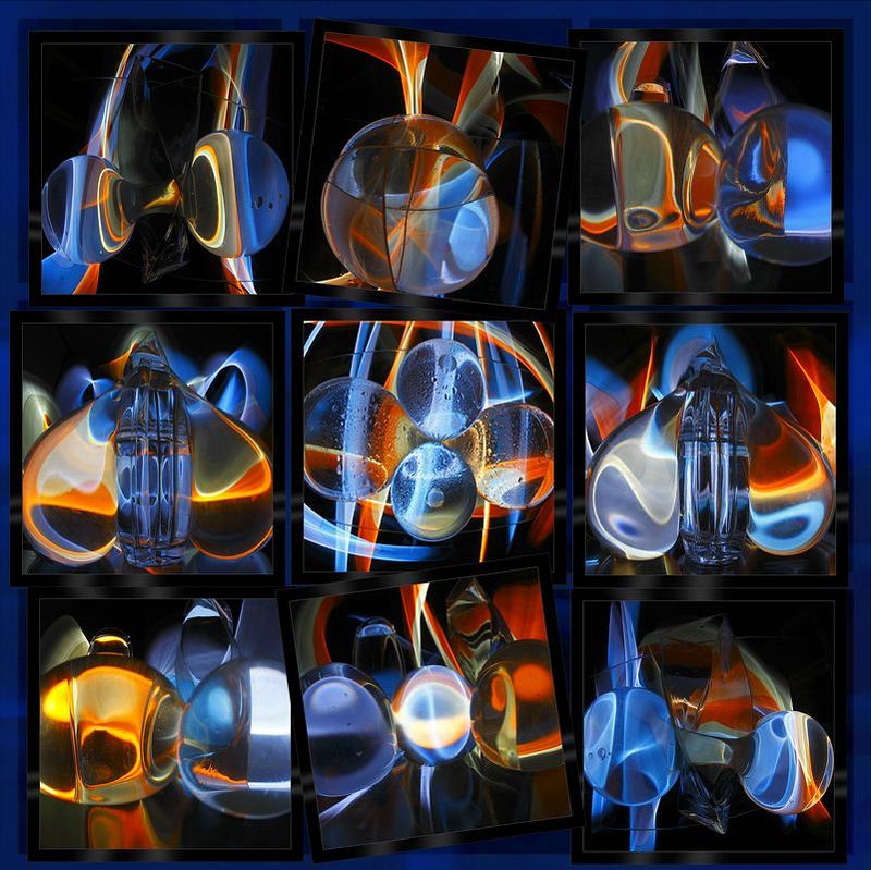 светографика, преломления, искажения, вода, предметы, стекло, абстракция, импровизация Капли света... (Светографика - Отражения. Преломления. Искажения) фото превью