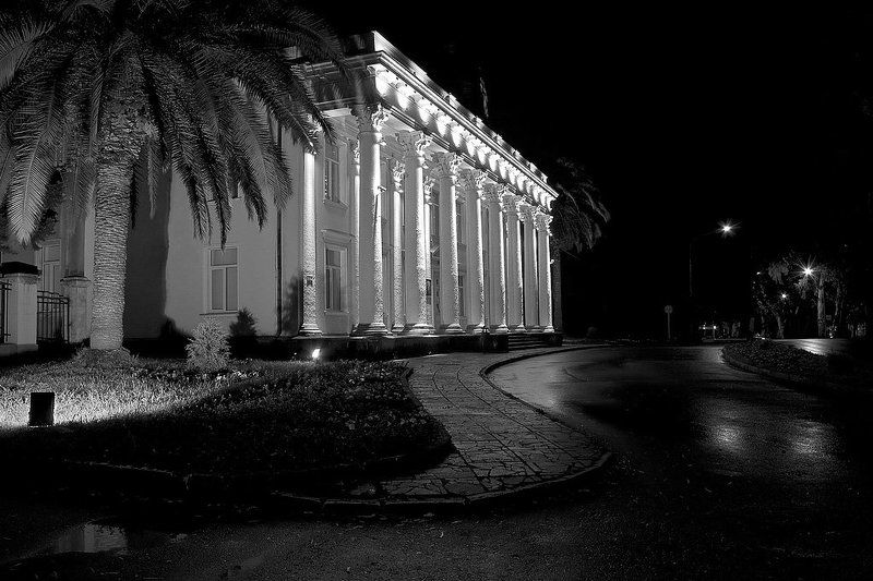 город, ночь, гагра, абхазия, апсны Ночная Гагра фото превью