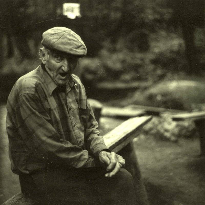 старик, скамья, чб, зевота, взгляд, возраст, кепка, Евгений