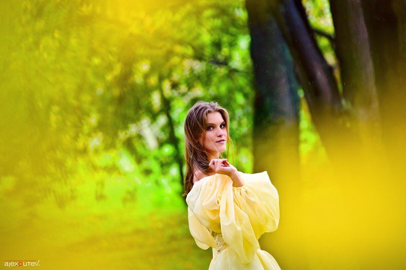 девушка,видение,осень Как мимолетное виденье фото превью