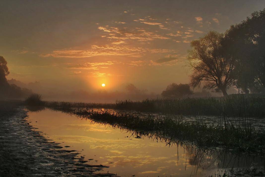 рассвет,река,туман, Валерий Кондратов