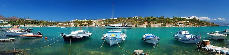 греция, остров крит, залив, мирабелло, море, пейзаж ... фото превью