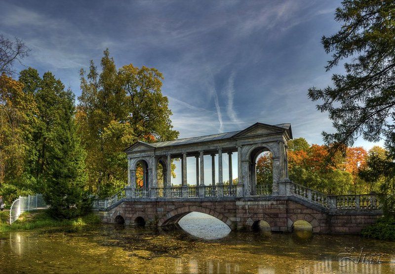 парк, осень, мост В Екатерининском парке фото превью