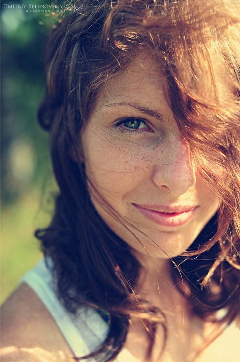 девушка, портрет, глаза, ветер, Дмитрий Беленовский