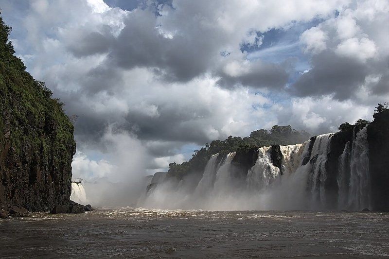 облако, поток, вода, водопад Так делают облака фото превью