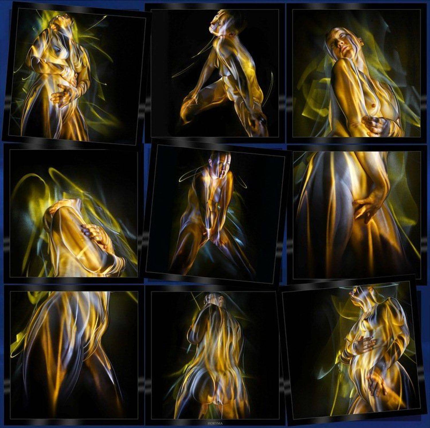 светографика, портрет, свет,  обнаженная_натура, роспись_по_телу, жанр, сюжет, ню, akt, HoryMa (ХориМа)