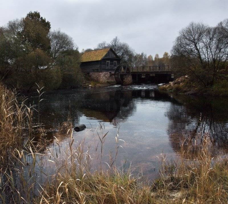 козлов артур, пейзаж, мельница, водоем, Kozlov Artur