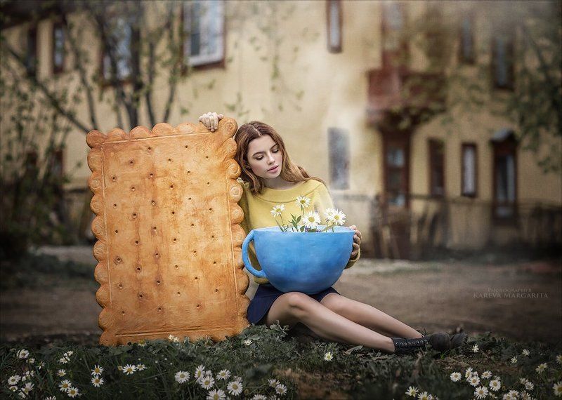 ромашковый чай фото превью