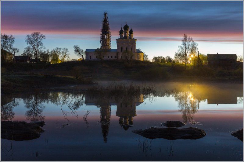 россия, ярославская обл, осенево Про жёлтый фонарь фото превью