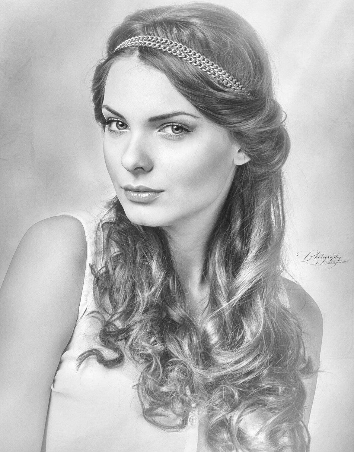 portrait, black & white, Gabriel Tudosescu EFIAP