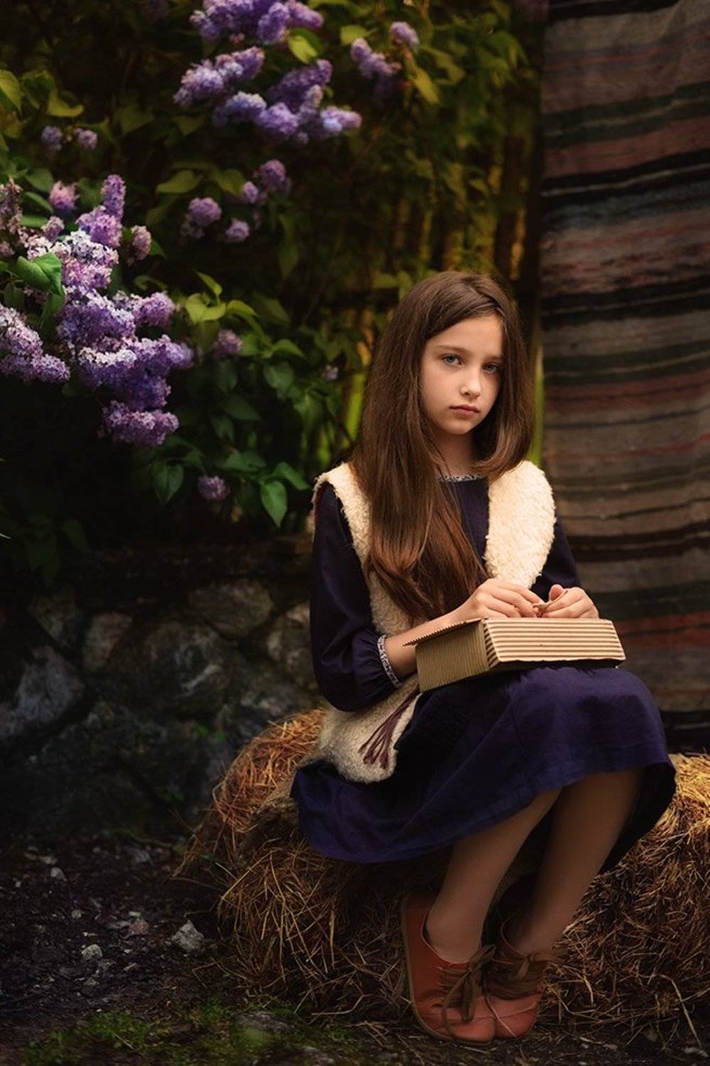 девочка, модель, весна, сад, сирень, Вьюшкин Игорь