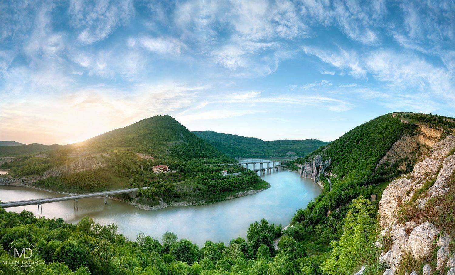 Bulgaria, sunset, landscape, view, spring, scenic, Милен Добрев